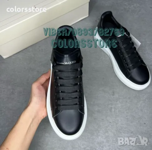 Мъжки черни кецове  Alexander McQueen кодBR415, снимка 3 - Кецове - 37128788