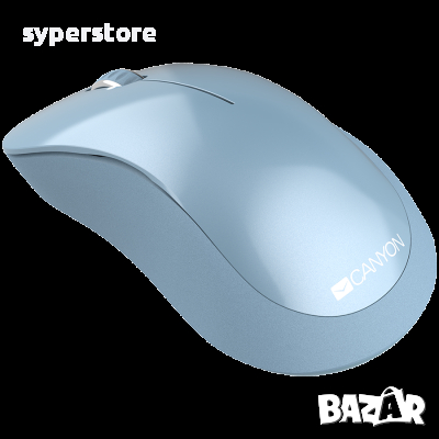 Мишка Безжична CANYON CNE-CMSW11BL 1200dpi 3 btn Синя Wireless Mouse, снимка 3 - Клавиатури и мишки - 36504504