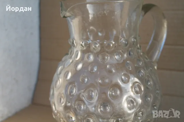 Стара стъклена кана 1930-та година /1,5 литра/, снимка 12 - Антикварни и старинни предмети - 47764600