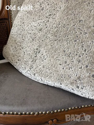 Антикварно кресло с ратан и извити подлакътници, снимка 10 - Антикварни и старинни предмети - 49784474