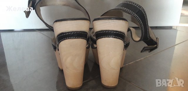 Дамски сандали с висок ток и платформа. Естествена кожа. Джиани, снимка 5 - Сандали - 38061052