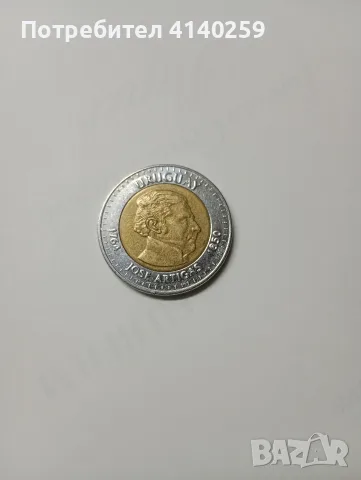 УРУГВАЙ МОНЕТИ 10 ПЕСО 2000 Г , снимка 5 - Нумизматика и бонистика - 56488004
