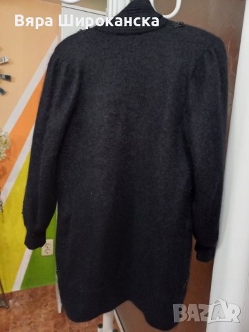 Черна луксозна жилетка ангора. Размер: L. , снимка 2 - Жилетки - 40522538