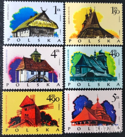 Полша, 1974 г. - лот марки на тема изкуство, архитектура, кораби, шах, футбол, личности, растения, снимка 2 - Филателия - 53225304