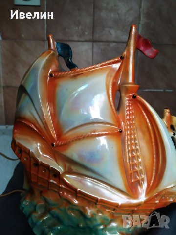 ретро настолна лампа-кораб, снимка 2 - Настолни лампи - 29244791