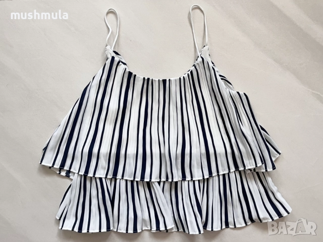 Плисиран топ Bik Bok XS - отлично състояние, снимка 3 - Потници - 52204299