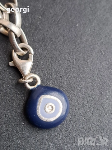 сребърна гривна Thomas sabo Charm club със 7 талисманчета , снимка 7 - Гривни - 52591375