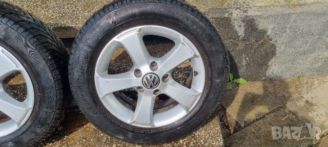 Лети джанти 5x112 vw audi R15 continental 195/65r15, снимка 2 - Гуми и джанти - 36845299