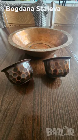 Продавам меден сервиз, снимка 2 - Антикварни и старинни предмети - 49848044