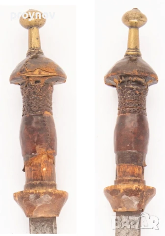 Арабско-берберската сабя "Софа" Сабя Малинке Сабя с извито острие Малинке или Мандинге, наричана още, снимка 3 - Антикварни и старинни предмети - 54185372