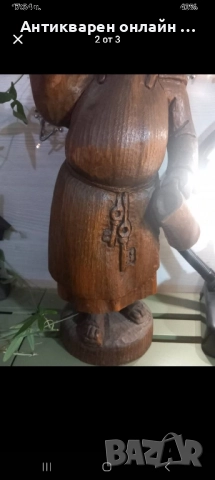 дърворезба монах 55см, снимка 3 - Декорация за дома - 52629991