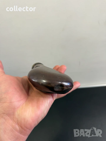 Стара медна барутница. №8138, снимка 8 - Антикварни и старинни предмети - 54328843