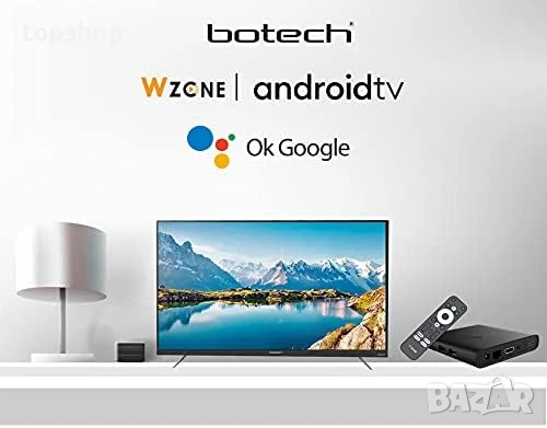 TV Box, Botech Wzone 4K, Android TV/ Андроид ТВ 12, Netflix, НОВ, снимка 2 - Приемници и антени - 51077227
