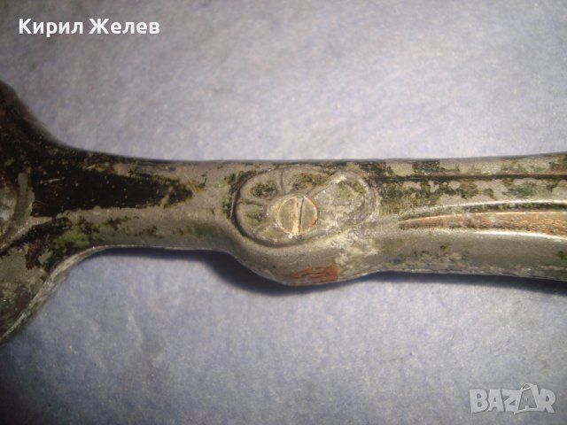 СТАРО МЕТАЛНО ФЛОРАЛНО ОРНАМЕНТИРАНО ВИНТИДЖ ДАМСКО КРИСТАЛНО ОГЛЕДАЛО 32252, снимка 11 - Други ценни предмети - 38258510