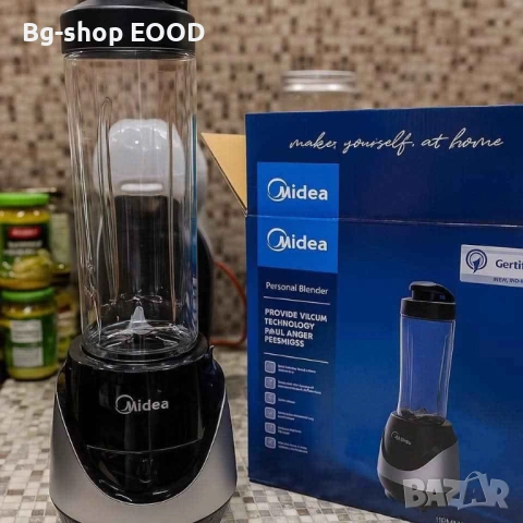Midea персонален блендер 600W, To-Go бутилка, мощен и компактен