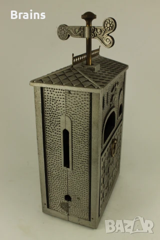 Стара Руска Музикална Кутия За Цигари Къщичка С Ветропоказател, снимка 9 - Антикварни и старинни предмети - 51159684