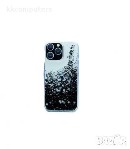 Калъф Dfans Брокат Прозрачен /Черен/ за iPhone 16 Pro Max 6.9 Баркод : 3130852, снимка 3 - Калъфи, кейсове - 47597185