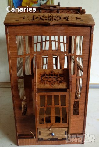  Дървена клетка за птици , снимка 3 - Други стоки за животни - 37461773