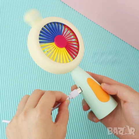 Мини вентилатор с плодова тематика – Компактен, цветен и освежаващ, снимка 2 - Вентилатори - 50628603