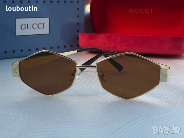 Дамски слънчеви очила Gucci ромб 3 цвята черни сребърни златни , снимка 11 - Слънчеви и диоптрични очила - 51704125
