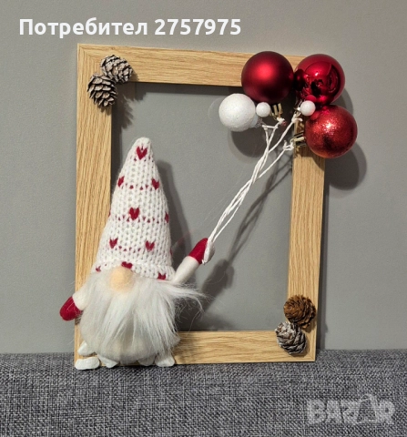 Коледни декорации ,за вашия уютен дом ! Всяка една декорация може да бъде изработена в различен цв, снимка 11 - Декорация за дома - 52691631