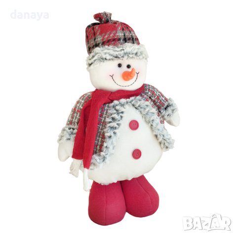 4142 Голяма коледна фигура Снежко с разтягащи се крака 47-78см, снимка 3 - Декорация за дома - 42569007