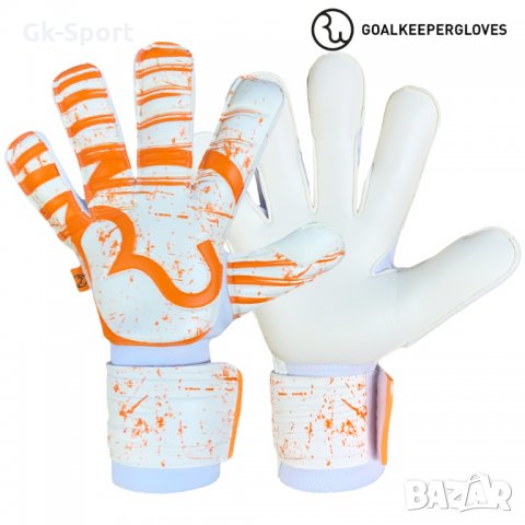 Вратарски ръкавици RWLK Picasso Pro Line бяло/оранжев размер 7,8,9, снимка 1 - Футбол - 31667672