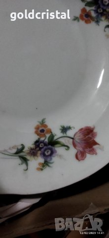 Стар български порцелан чинии , снимка 4 - Антикварни и старинни предмети - 39664969