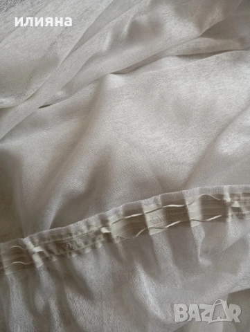 Тънко бяло перде , снимка 3 - Пердета и завеси - 52453959