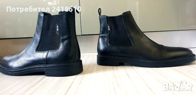 Hugo Boss Leather Size 45/29см ОРИГИНАЛ! Мъжки Ниски Боти от ест. кожа!, снимка 5 - Спортно елегантни обувки - 53736202