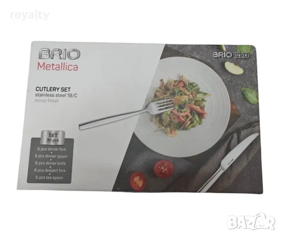 Комплект прибори за хранене BRIO, 30 части, снимка 3 - Прибори за хранене, готвене и сервиране - 49053073