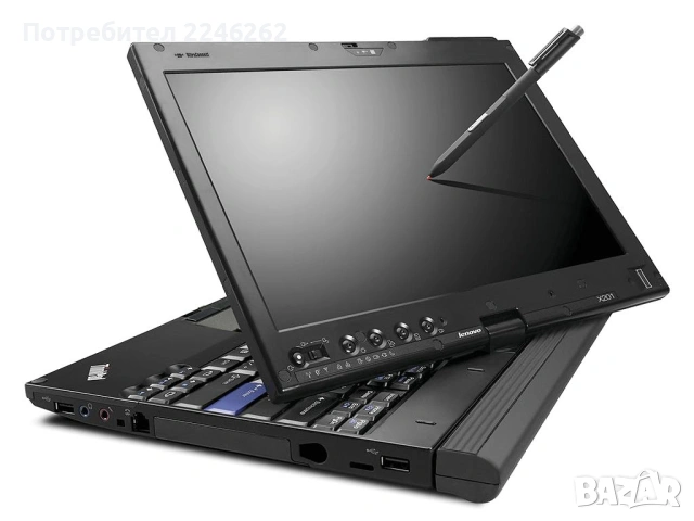 Лаптоп ThinkPad Lenovo X201 Tablet с докинг станция