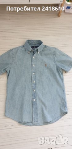 POLO Ralph Lauren Cotton Mens Size S ОРИГИНАЛ! Дънкова Мъжка Риза!, снимка 7 - Ризи - 36707282