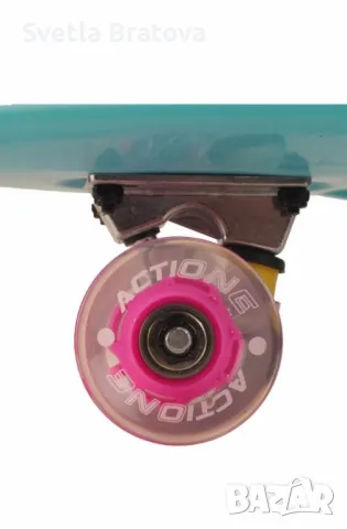Портативен пени борд Action One ABEC-7,PU,Алуминий, Светещи гуми, снимка 3 - Други - 49910907