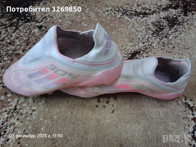Бутонки Adidas F50 Elite Lamine Yamal LL FG - номер 43 ( 28 см.)розово, снимка 5 - Футбол - 52026309