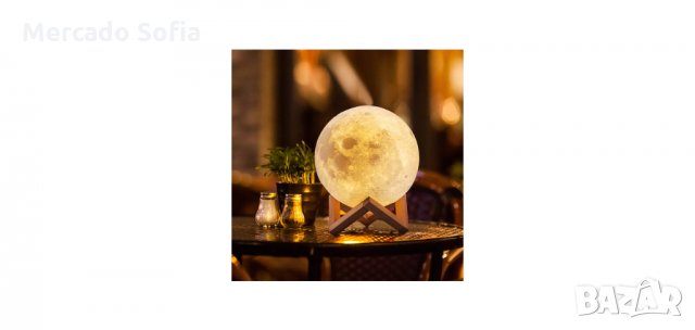 LED нощна лампа,3D лампа луна