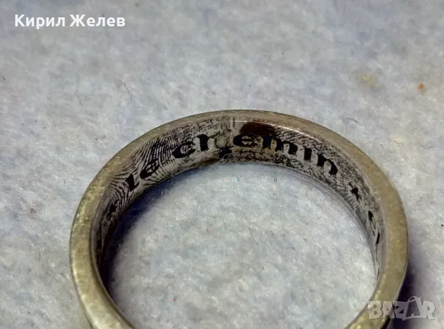 ЕЛ КАМИНО ПЪТЯТ Към САНТЯГО РИМОКАТОЛИЧЕСКИ СРЕБЪРЕН ПРЪСТЕН ЛАКИРАНО СРЕБРО 925 АРТ ИЗРАБОТКА 48886, снимка 7 - Антикварни и старинни предмети - 49913134