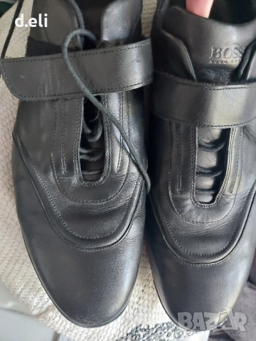 BOSS Original Size 45 100% Кожа С подарък шапка, снимка 3 - Ежедневни обувки - 51560322