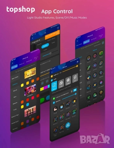 Govee 65,6 фута / 20 метра RGBIC LED ленти за спалня, интелигентни ленти, съвместими с Alexa, LED..., снимка 9 - Лед осветление - 51598048