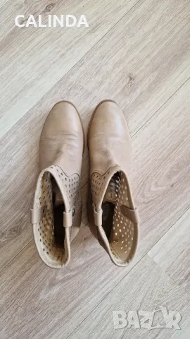 GEOX бежови боти от естествена кожа , снимка 3 - Дамски боти - 47752033