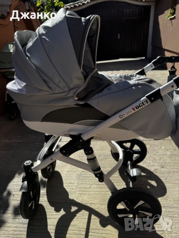 Бебешка количка vogue eco silver grey - NIO, снимка 6 - Детски колички - 51531596