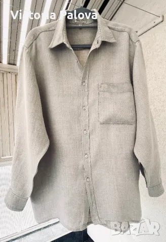 Риза груб лен ( био) HESSNATUR, снимка 9 - Ризи - 49510407