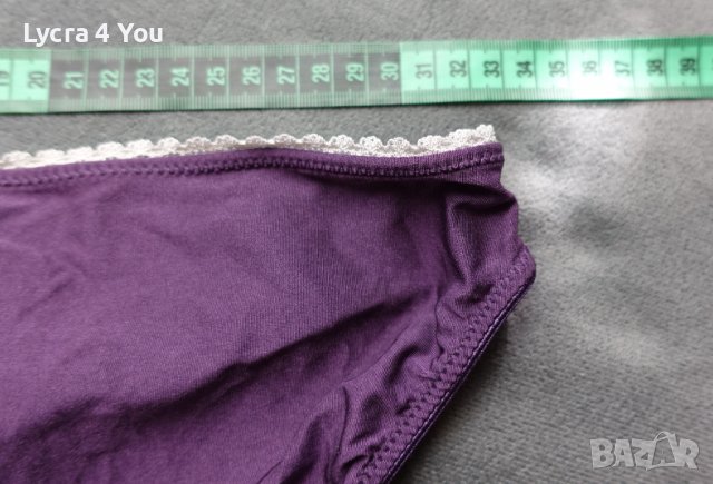 MarCollection M размер лилави сатенени бикини с ликра, снимка 6 - Бельо - 38388293