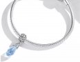 Талисман за гривна Пандора сребро зимна ледена висулка 925 Ice Crystal модел 002, снимка 5