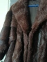 Луксозно кожено палто естествен косъм - размер L/XL, снимка 7