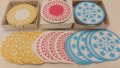 Ретро картонени подложки за чаши от 1982 г., снимка 1 - Аксесоари за кухня - 39461383