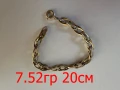  7.52гр 20см златна гривна/ златно колие / синджир / ланец / злато / GOLD 585 / 14 карата , снимка 1