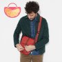 ПРОМО 🍊 TIMBERLAND 🍊 Унисекс чанта през рамото в червено 27x20x7 см нова с етикети