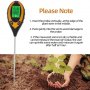 4в1 Уред за измерване PH на почвата,температура,влажност и интезитед на светлина, снимка 4