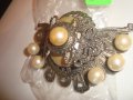 ВИНТИДЖ РЕТРО БРОНЗОВА ШНОЛА за КОСА ФИЛИГРАНЕН СТИЛ 11914, снимка 3